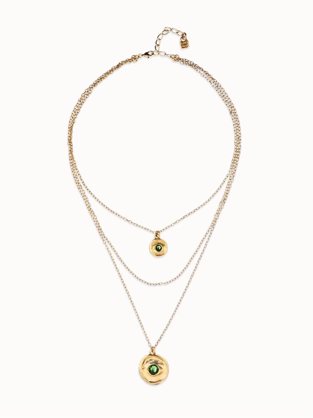 UNO de 50 Multistrand chain necklace with an eye (18k Gold)